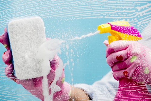 Cowley Carpet Cleaners team following safe cleaning procedures
