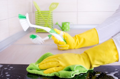 Deep cleaning commercial carpets in a Cowley workplace