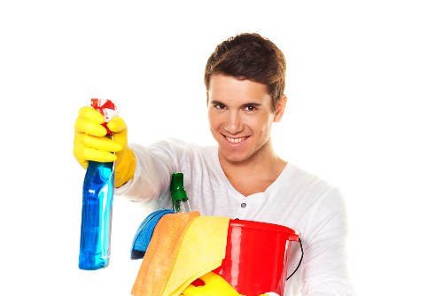 Protective PPE used during carpet cleaning work